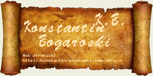 Konstantin Bogaroški vizit kartica